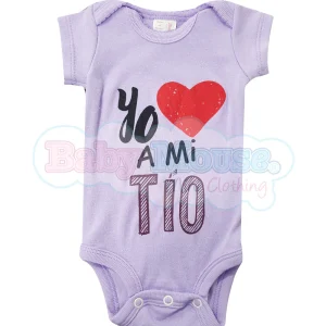 Pañalero Manga Corta Niña . Yo amo a mi tío